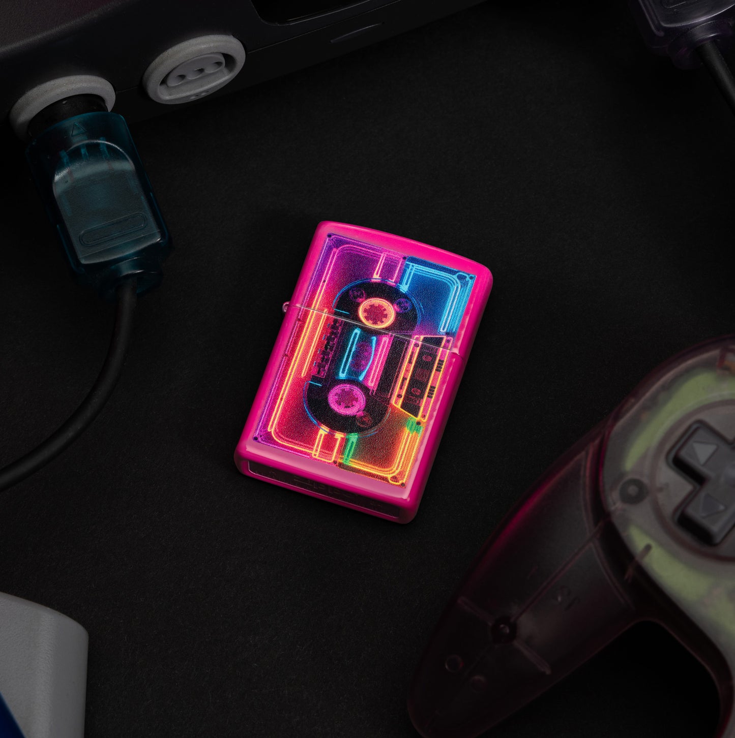 Neon Cassette Design