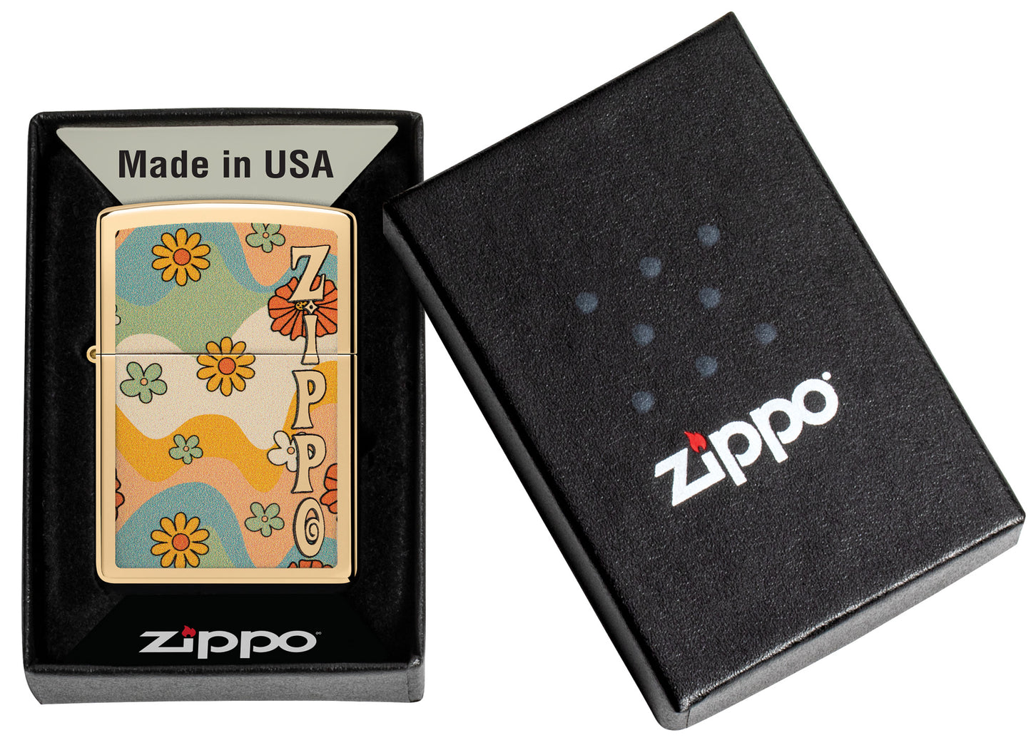 Zippo Flower Power Design