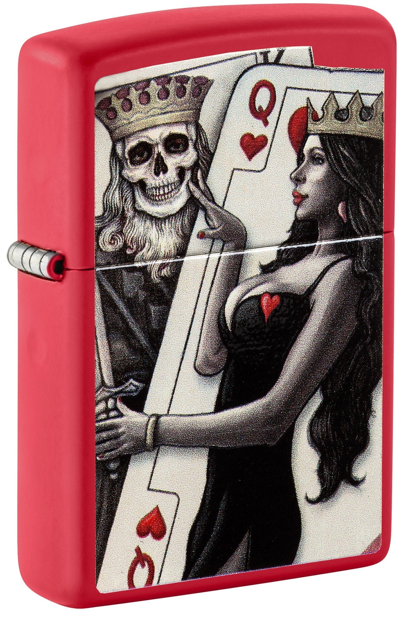 Skull King Queen | Red Matte | Zippo Lighter Australia – Zippo