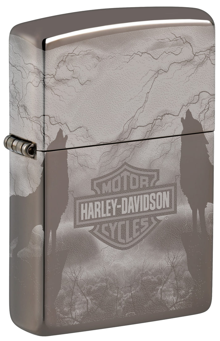 Harley-Davidson Wolf Design | Black Ice | Zippo Lighter – Zippo Australia