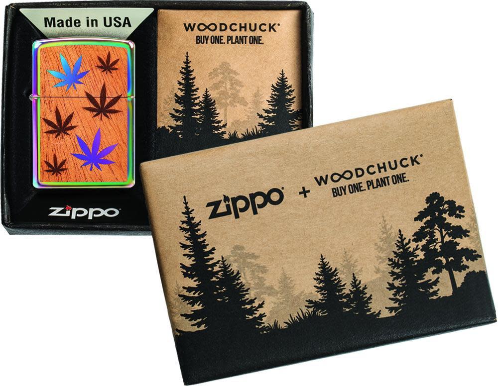 WOODCHUCK USA Multi Colour Leaves Emblem
